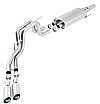 Ford F150 Svt Raptor 6.2l 2010-2012 Borla 3", 2.5" Cat-Back Exhaust System - Dual Round Rolled Angle-Cut