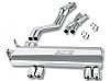 Bmw M3 E46 2001-2006 Borla 2.5" Cat-Back Exhaust System "atak" - Dual Round Rolled Angle-Cut