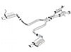 Jeep Grand Cherokee 5.7l 2011-2012 Borla 2.5" Cat-Back Exhaust System - Single Round Rolled Angle-Cut Lined