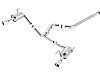 Subaru Legacy  2010-2011 Borla 3", 2" Cat-Back Exhaust System - Single Round Rolled Angle-Cut Lined