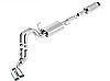 Ford F150 5.0l 2011-2012 Borla 3", 2.25" Cat-Back Exhaust System "touring" - Single Round Rolled Angle-Cut Lined Resonated
