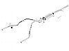 Chevrolet Silverado 1500 2011-2012 Borla 3.5", 2.25" Cat-Back Exhaust System  "touring" - Single Round Rolled Angle-Cut  Long X Single Round Rolled Angle-Cut Intercooled" Dia