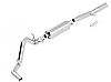 Chevrolet Silverado 1500 2011-2012 Borla  Cat-Back Exhaust System "touring" - Single Round Rolled Angle-Cut  Long X Single Round Rolled Angle-Cut Intercooled" Dia