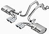 Chevrolet Corvette C5/Z06 5.7l V8 1997-2004 Borla 2.5", 2" Cat-Back Exhaust System  "touring" - Dual Oval Rolled Angle-Cut