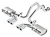 Chevrolet Corvette C5/Z06 5.7l V8 1997-2004 Borla 2.5", 2" Cat-Back Exhaust System "atak" - Dual Oval Rolled Angle-Cut