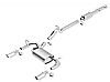2012 Jeep Wrangler 3.6l V6  Borla 2.5", 2" Cat-Back Exhaust System - Single Round Rolled Angle-Cut Intercooled Tipssingle Round Tips