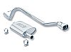 Jeep Cherokee 4.0l 6cyl 1987-1992 Borla 2.25", 2" Cat-Back Exhaust System - Single Square Angle-Cut Intercooled Tips