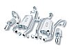 Chevrolet Caprice 5.7l V8 1994-1996 Borla 2.25", 2" Cat-Back Exhaust System (h-Pipe) - Single Round Angle-Cut Intercooled