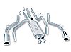 Ford F150  1998-2003 Borla 2.5", 2.25" Cat-Back Exhaust System - Single Round Rolled Angle-Cut  Long X Single Round Rolled Angle-Cut Intercooled" Dia