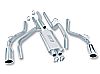 2000 Ford F150   Borla 2.5", 2.25" Cat-Back Exhaust System - Single Round Rolled Angle-Cut  Long X Single Round Rolled Angle-Cut Intercooled" Dia