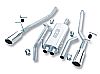 Toyota Tundra  2000-2006 Borla 2.25" Cat-Back Exhaust System - Single Round Rolled Angle-Cut  Long X Single Round Rolled Angle-Cut Intercooled" Dia