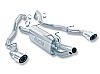 Ford Super Duty F-250/350 1999-2004 Borla 3", 2.5" Cat-Back Exhaust System - Single Round Angle-Cut Phantom