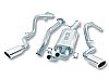 Gmc Sierra 1500 1999-2007 Borla 3", 2.25" Cat-Back Exhaust System - Single Round Rolled Angle-Cut  Long X Single Round Rolled Angle-Cut Intercooled" Dia