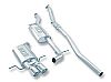 Audi A4 Quattro 1.8t 1997-2001 Borla 2.25" Cat-Back Exhaust System - Dual Round Rolled Angle-Cut