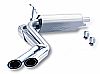 2000 Ford F150 Lightning 5.4l V8  Borla 2.5" Cat-Back Exhaust System - Dual Round Angle-Cut Phantom