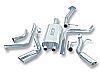 Chevrolet Suburban 1500 2001-2003 Borla 3", 2.25" Cat-Back Exhaust System - Single Round Rolled Angle-Cut Lined Resonated