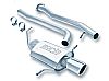 2005 Subaru WRX   Borla 2.5" Cat-Back Exhaust System - Single Round Half-Rolled Angle-Cut Phantom