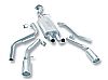 Gmc Yukon  2001-2003 Borla 3", 2.25" Cat-Back Exhaust System - Single Round Rolled Angle-Cut Lined Resonated