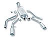 2001 Chevrolet Tahoe   Borla 3", 2.25" Cat-Back Exhaust System - Single Round Rolled Angle-Cut Lined Resonated