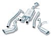 Chevrolet Tahoe  2001-2003 Borla 3", 2.25" Cat-Back Exhaust System - Single Round Rolled Angle-Cut Lined Resonated