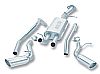 Cadillac Escalade 5.3l 2002-2004 Borla 3", 2.25" Cat-Back Exhaust System - Single Round Rolled Angle-Cut Lined Resonated