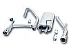 Jeep Liberty 3.7l V6 2002-2005 Borla 3", 2" Cat-Back Exhaust System - Single Round Rolled Angle-Cut Intercooled Tips