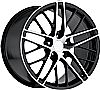 2010 Chevrolet Corvette  20x12 5x4.75 +59 2009 Zr1 Style Wheel - Black Machine Face With Cap 