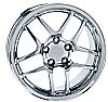 Chevrolet Corvette 1997-2004 17x8.5 5x4.75 +56 -C5 Z06 Style Wheel - Chrome With Cap 