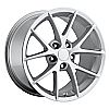 2002 Chevrolet Corvette  19x12 5x4.75 +59 - 2009 Z06 Style Wheel -  Silver With Cap 