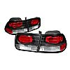 1996 Honda Civic  2dr Black Euro Tail Lights