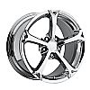 2007 Chevrolet Corvette  17x8.5 5x4.75 +56 - Grand Sport Style Wheel - Chrome With Cap 