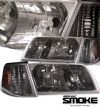 Ford Crown Victoria 1998-2005  Smoke W/corner Euro Crystal Headlights