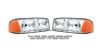 Gmc Sierra 1999-2006  Chrome/amber Euro Crystal Headlights