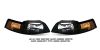 2000 Ford Mustang   Black/amber Euro Crystal Headlights
