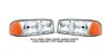 2002 Gmc Sierra   Chrome/amber Euro Crystal Headlights