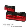 1991 Bmw 3 Series   Red / Clear Euro Tail Lights