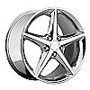 2012 Chevrolet Corvette  18x8.5 5x4.75 +56 2011 C6 Style Wheel - Chrome With Cap 