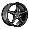 Chevrolet Corvette 1997-2012 18x8.5 5x4.75 +56 2011 C6 Style Wheel - Gloss Black With Cap 