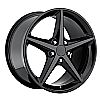 2006 Chevrolet Corvette  18x8.5 5x4.75 +56 2011 C6 Style Wheel - Gloss Black With Cap 