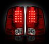 Dodge Ram 2010-2012 Red Smoked LED Tail Lights