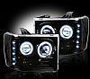 GMC Sierra 2007-2011 Black Projector Headlights