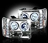 GMC Sierra 2007-2011 Chrome Projector Headlights