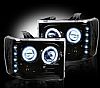 2008 GMC Sierra  Black Projector Headlights