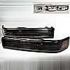 Chevrolet S10 Pickup 1998-2004 Black Bumper Lights 