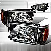 Toyota 4Runner 1999-2002 Black Euro Headlights  