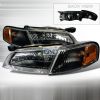 Nissan Altima 1998-1999 Black Euro Headlights  