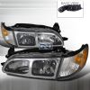 Toyota Corolla 1993-1997 Chrome Euro Headlights With Corner Lights 