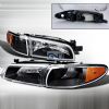 Pontiac Grand Prix 1997-2003 Black Euro Headlights  