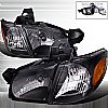 Chevrolet Venture 1997-2005 Black Euro Headlights 1 Piece 