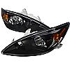 Toyota Camry 2002-2004 Black Euro Headlights  